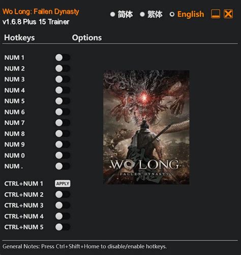 wo long fallen dynasty trainer.